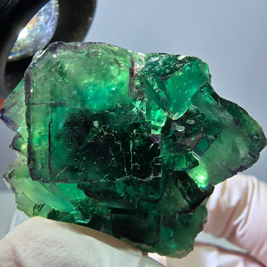 Spécimen de cube de fluorite fantôme, parquet vert Okorusu, Namibie 41 x 34 x 19 mm 