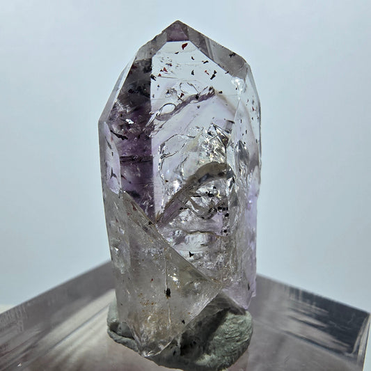 Mine d'améthyste Harlequin Phantom Streep, Goboboseb, Namibie, 26 x 14 x 11 mm 