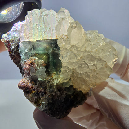 Rare Phantom Fluorite Cube, Quartz Specimen Green Okorusu, Namibia 48*38*32mm 