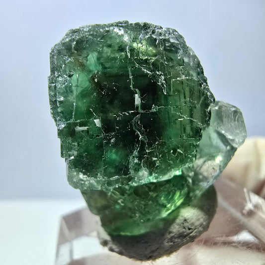 Rare spécimen de cube de fluorite fantôme, vert Okorusu, Namibie 28 x 26 x 19 mm 
