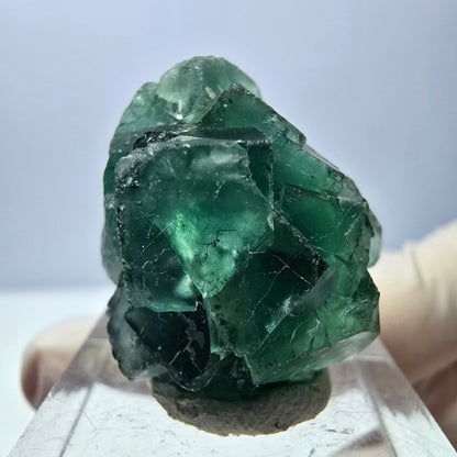 Phantom Fluorit Würfel Stufe, grün parkettiert Okorusu, Namibia 28*24*18mm