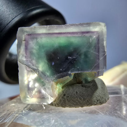 Phantom Fluorit Würfel parkettiert, grün lila Okorusu, Namibia 15*13*13mm