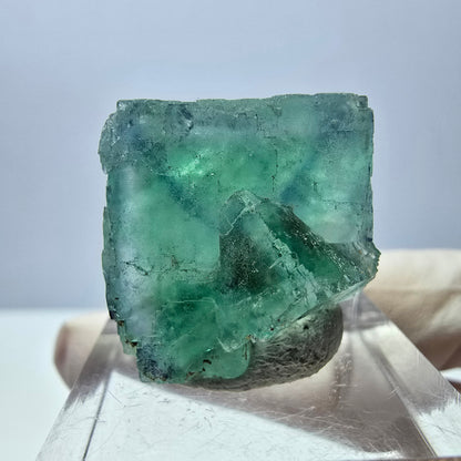 Spécimen de cube de fluorite fantôme, parquet vert Okorusu, Namibie 22 x 21 x 16 mm 