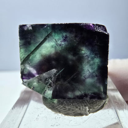 Phantom Fluorit Würfel parkettiert, grün lila Okorusu, Namibia 19*18*17mm