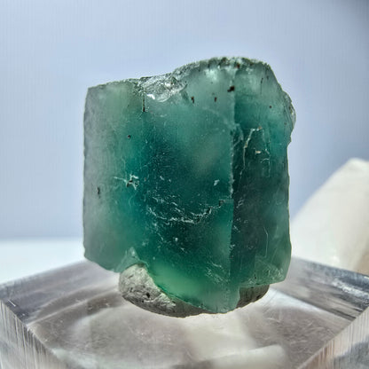 Klarer Phantom Fluorit Würfel parkettiert, grün Okorusu, Namibia 20*18*11mm