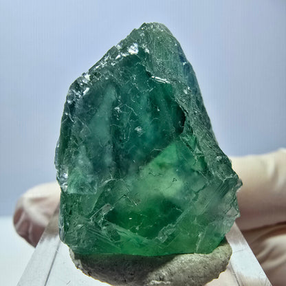 Rare spécimen de cube de fluorite fantôme, vert Okorusu, Namibie 35 x 27 x 20 mm 