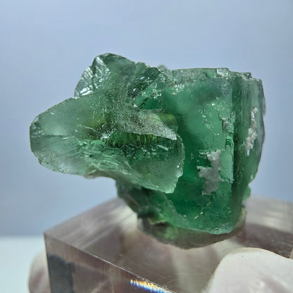 Spécimen de cube de fluorite fantôme, parquet vert Okorusu, Namibie 35*26*24 mm 