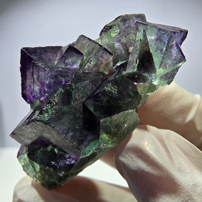 Spécimen de cube de fluorite fantôme, parqueté, zonal Okorusu, Namibie 51 x 30 x 24 mm 