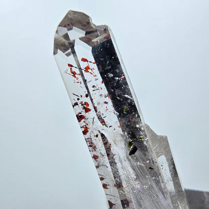 Quartz clair Harlequin Mine Point Streep, Goboboseb, Namibie 34 x 11 x 8 mm 