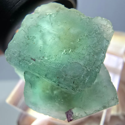Phantom Fluorit Würfel Stufe, grün parkettiert Okorusu, Namibia 23*23*22mm