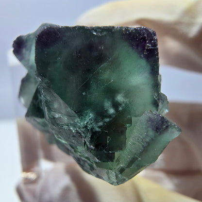 Phantom Fluorite Cube Specimen, green purple Okorusu, Namibia 30*20*18mm 