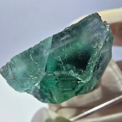 Clear Phantom Fluorite Cube parquetted, green Okorusu, Namibia 26*23*14mm 