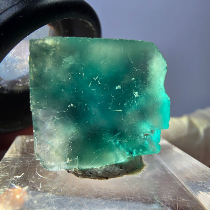 Klarer Phantom Fluorit Würfel parkettiert, grün Okorusu, Namibia 18*16*11mm