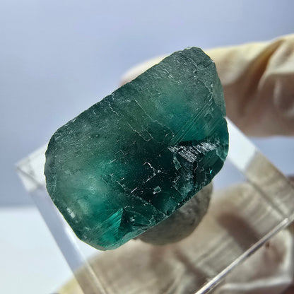 Klarer Phantom Fluorit Würfel parkettiert, grün Okorusu, Namibia 18*16*11mm
