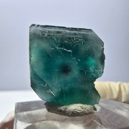 Klarer Phantom Fluorit Würfel parkettiert, grün Okorusu, Namibia 19*19*16mm