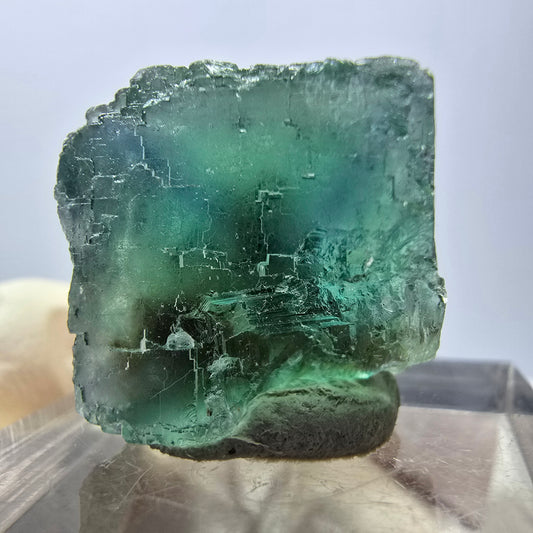 Klarer Phantom Fluorit Würfel parkettiert, grün Okorusu, Namibia 20*18*17mm
