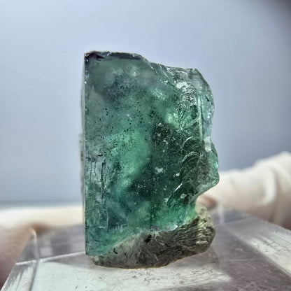 Klarer Phantom Fluorit Würfel parkettiert, grün Okorusu, Namibia 17*16*13mm