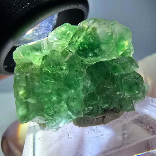 Phantom Fluorit, Schörl Turmalin Stufe, grün Erongo, Namibia 28*20*14mm