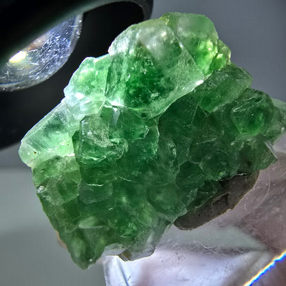 Phantom Fluorit, Schörl Turmalin Stufe, grün Erongo, Namibia 28*20*14mm