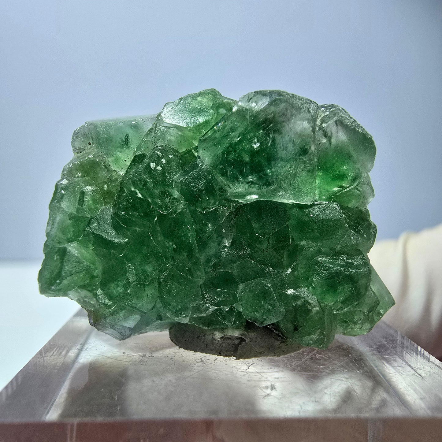 Phantom Fluorit, Schörl Turmalin Stufe, grün Erongo, Namibia 28*20*14mm
