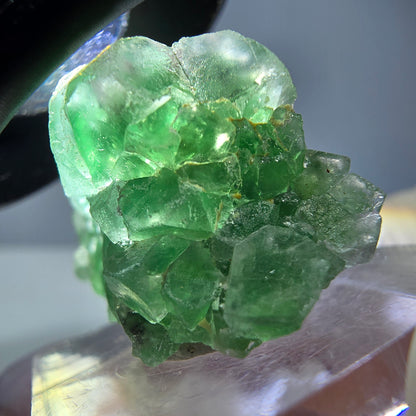 Phantom Fluorit, Schörl Turmalin Stufe, grün Erongo, Namibia 28*20*14mm