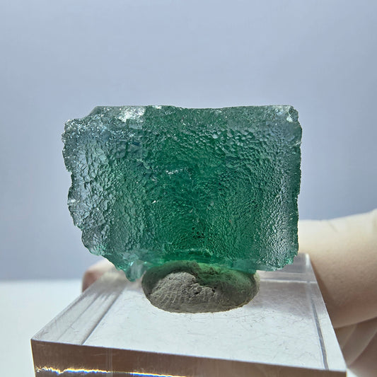 Klarer Phantom Fluorit Würfel parkettiert, grün Okorusu, Namibia 26*22*22mm
