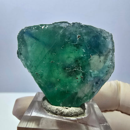 Klarer Phantom Fluorit Würfel parkettiert, grün Okorusu, Namibia 36*32*19mm