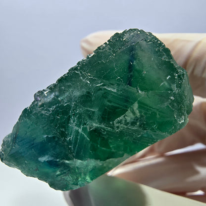Klarer Phantom Fluorit Würfel parkettiert, grün Okorusu, Namibia 36*32*19mm
