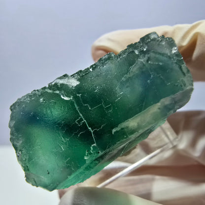 Klarer Phantom Fluorit Würfel parkettiert, grün Okorusu, Namibia 32*25*19mm
