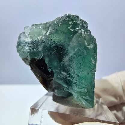 Klarer Phantom Fluorit Würfel parkettiert, grün Okorusu, Namibia 42*31*28mm