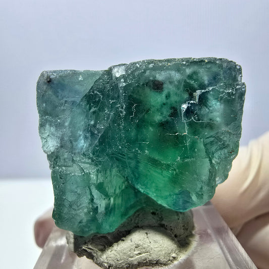 Klarer Phantom Fluorit Würfel parkettiert, grün Okorusu, Namibia 27*25*20mm
