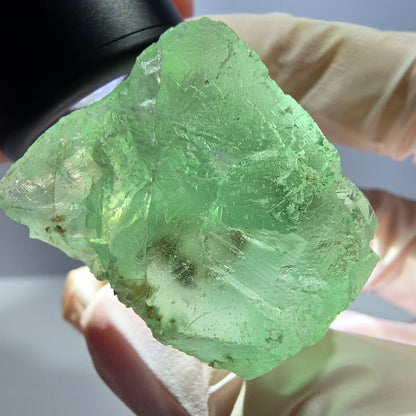 Klarer Phantom Fluorit Würfel parkettiert, grün Okorusu, Namibia 28*27*24mm