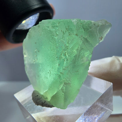 Klarer Phantom Fluorit Würfel parkettiert, grün Okorusu, Namibia 28*27*24mm
