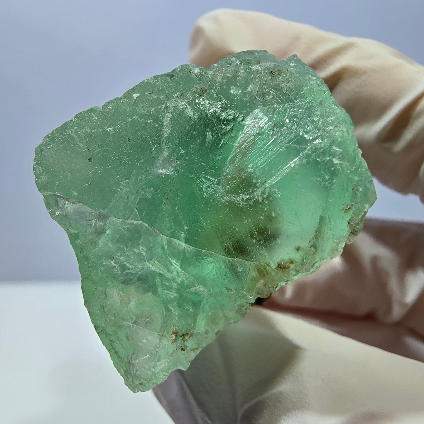 Klarer Phantom Fluorit Würfel parkettiert, grün Okorusu, Namibia 28*27*24mm