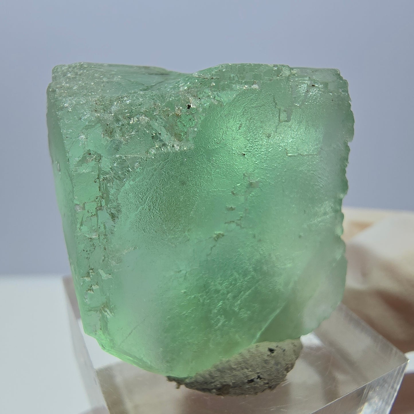 Klarer Phantom Fluorit Würfel parkettiert, grün Okorusu, Namibia 28*27*24mm