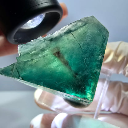 Klarer Phantom Fluorit Würfel parkettiert, grün Okorusu, Namibia 31*29*25mm