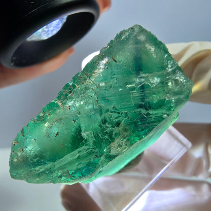 Klarer Phantom Fluorit Würfel parkettiert, grün Okorusu, Namibia 31*29*16mm