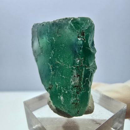 Klarer Phantom Fluorit Würfel parkettiert, grün Okorusu, Namibia 31*29*16mm