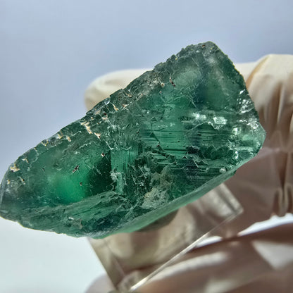 Klarer Phantom Fluorit Würfel parkettiert, grün Okorusu, Namibia 31*29*16mm