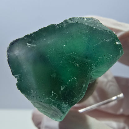 Klarer Phantom Fluorit Würfel parkettiert, grün Okorusu, Namibia 26*24*22mm