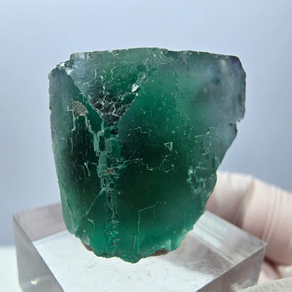 Klarer Phantom Fluorit Würfel parkettiert, grün Okorusu, Namibia 26*24*22mm