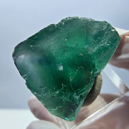 Klarer Phantom Fluorit Würfel parkettiert, grün Okorusu, Namibia 26*24*22mm