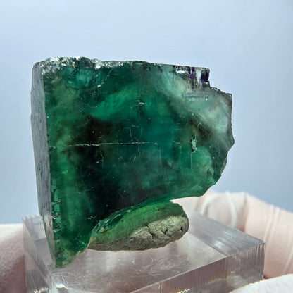 Klarer Phantom Fluorit Würfel parkettiert, grün Okorusu, Namibia 29*25*24mm