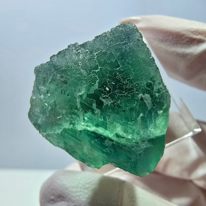 Klarer Phantom Fluorit Würfel parkettiert, grün Okorusu, Namibia 25*24*21mm