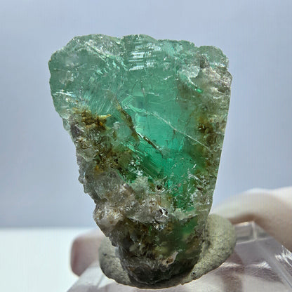 Klarer Phantom Fluorit Würfel parkettiert, grün Okorusu, Namibia 32*27*22mm
