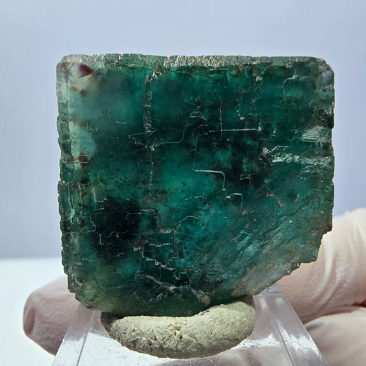 Klarer Phantom Fluorit Würfel parkettiert, grün Okorusu, Namibia 31*30*20mm
