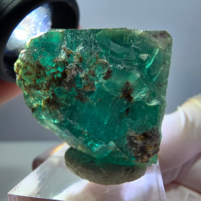 Klarer Phantom Fluorit Würfel parkettiert, grün Okorusu, Namibia 31*30*20mm