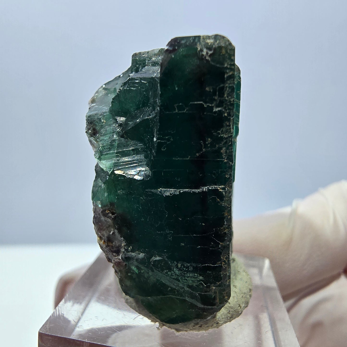 Klarer Phantom Fluorit Würfel parkettiert, grün Okorusu, Namibia 31*30*20mm
