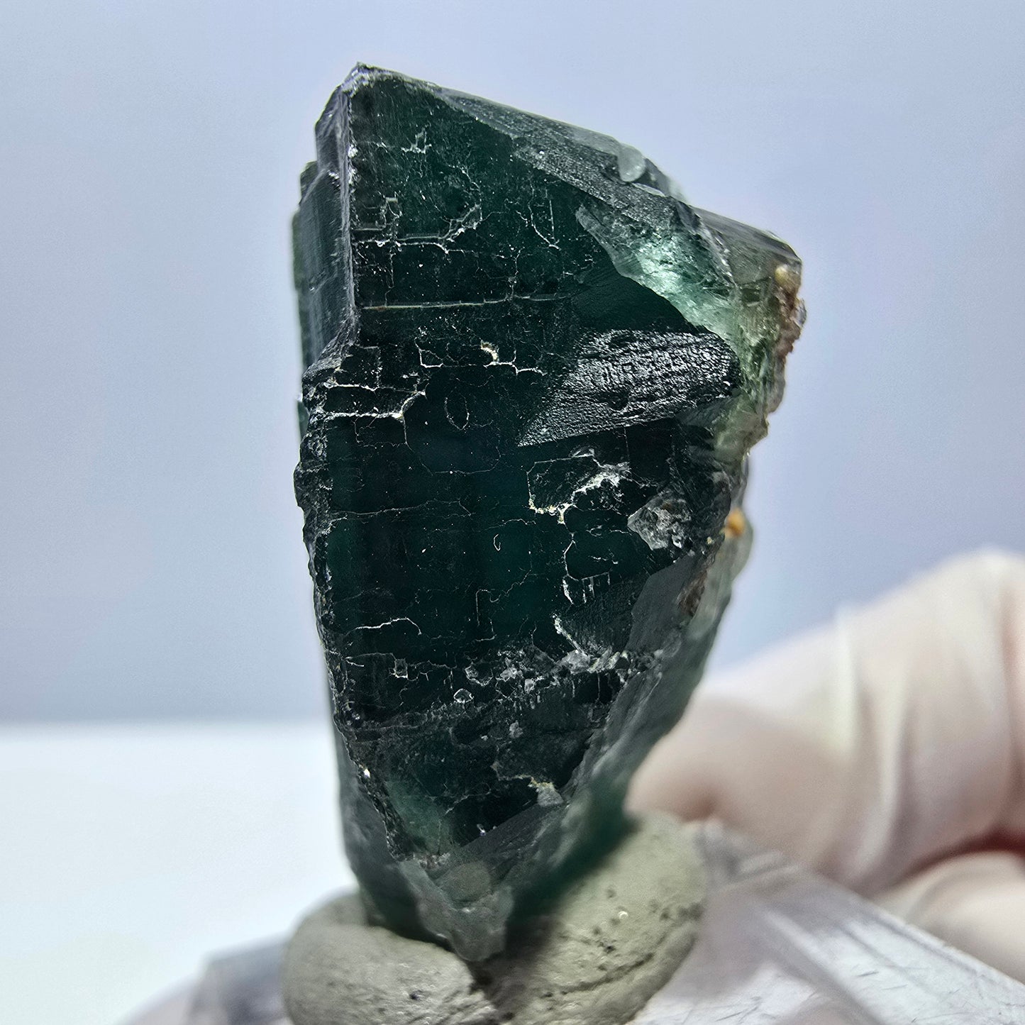Klarer Phantom Fluorit Würfel parkettiert, grün Okorusu, Namibia 31*30*20mm