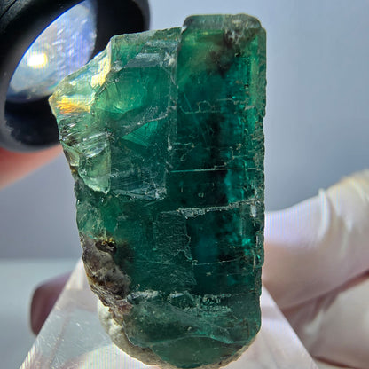 Klarer Phantom Fluorit Würfel parkettiert, grün Okorusu, Namibia 31*30*20mm